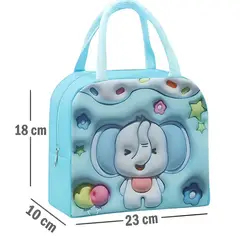 GENERICO - LONCHERA TÉRMICA BOLSO KAWAII FIAMBRERA NIÑOS 3D