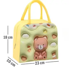 GENERICO - LONCHERA TÉRMICA BOLSO KAWAII FIAMBRERA NIÑOS 3D