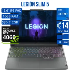 Laptop LEGION 5 16IRH8, Intel Core i7-13700H, Ram 16GB, SSD 512GB, RTX 4060, 16 FHD, Win 11