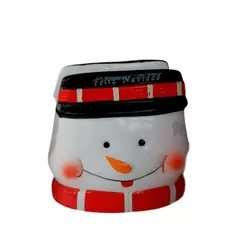 GENERICO - Servilletero Navideño Muñeco de Nieve