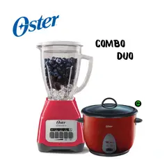 OSTER - Combo Licuadora BLSTKAG MPB y Olla Rojo CKSTRC1700R