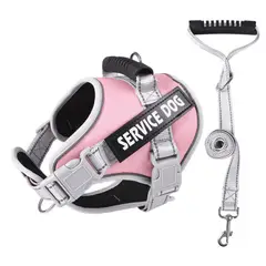 GENERICO - ARNÉS ROSADO TALLA L REFLECTANTE PARA PERROS CON ASA