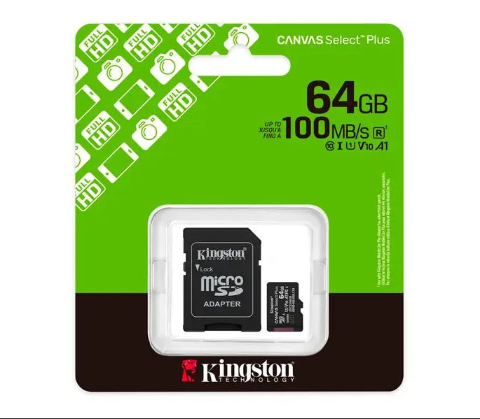 MEMORIA MICRO SD DE 64 GB 100MB/s
