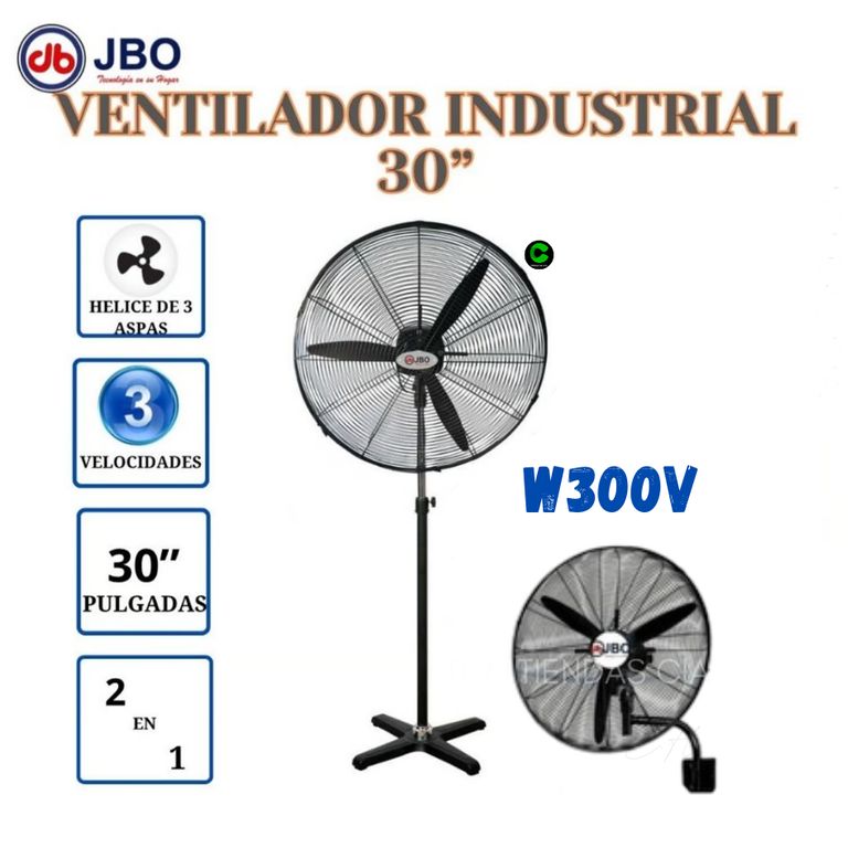 Ventilador Industrial 2 en 1 JBO W300V 30 Pulgadas