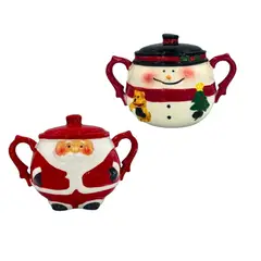 GENERICO - Azucarera Navideño con Diseño Muñeco de Nieve