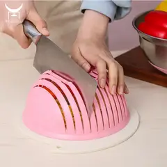 GENERICO - Cortador Para Ensaladas - Rosado