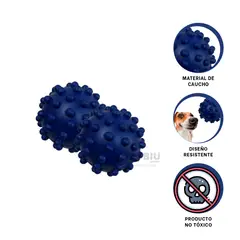 RYBIU IMPORT - Juguete Resistente de Perro de Color Azul Y+Papel de Regalo