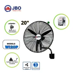 GENERICO - Ventilador De Pared JBO W120P de 20 Pulgadas 130 WATTS
