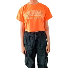 GENERICO - Polo Mujer Crop Top California - Nathalie Love It - Neón