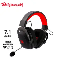 REDRAGON - Auriculares Zeus X PRO RGB H510-WL Wireless BLACK