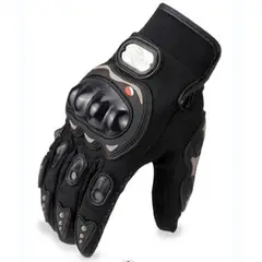 GENERICO - GUANTES MOTO KMAZTER CON PROTECTORES TACTIL NEGRO - TALLA M
