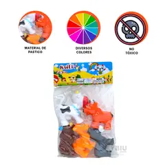 GENERICO - Animales Variados de 5 Unidades Multicolor Y+Gift MiniAgenda