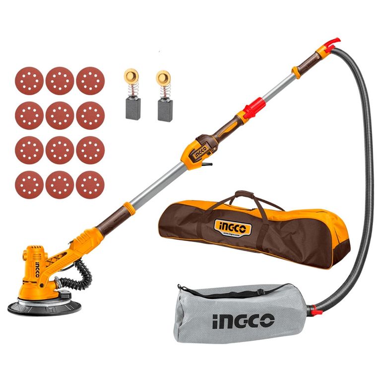 Lijadora De Pared INGCO 1050W 225mm Drywall DWS10501 + 12 Lijas