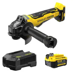STANLEY - Amoladora Inalámbrica Brushless Esmeriladora 20V bateria 4A