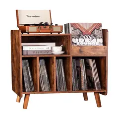 GENERICO - Mueble Estante Tocadisco Marc Caramelo Petrox Home