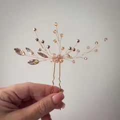 ANADE HANDMADE - PIN TOCADO TIARA PEINETA ACCESORIO JOYA PARA NOVIAS CABELLO