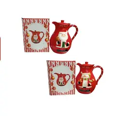 GENERICO - Jarra Navideña Ideal para Bebidas Calientes 4L