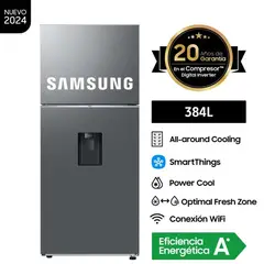 SAMSUNG - Refrigeradora 384L Top Mount Freezer RT38DG6730S9PE - Nuevo