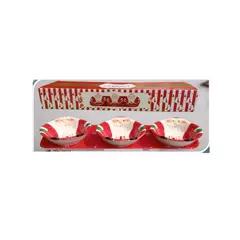 GENERICO - Bandeja salsera Navideña con 3 divisiones