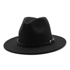 KAST PE - Sombrero Unisex de Pana Negro Ala chica Jeiquer - 58cm