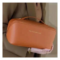 GENERICO - Neceser Portatil para Maquillaje Marron Y+Regalo Agendita