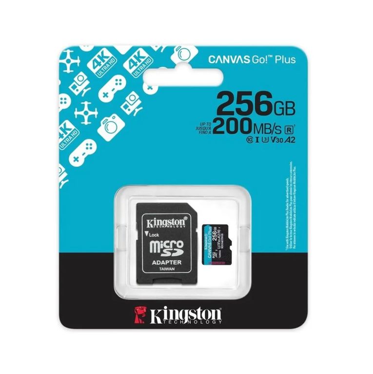 MEMORIA MICRO SD DE 256GB GO PLUS 200MBS