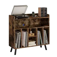 GENERICO - Mueble Estante Tocadisco Barton caramelo Petrox Home