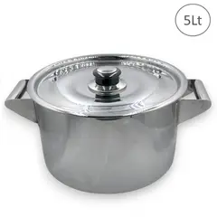 GENERICO - Olla de Acero Inoxidable 5 Lt Modelo Industrial - JM