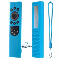 CASE - Funda de Silicona Control Samsung Qled Solar 2021 – Celeste