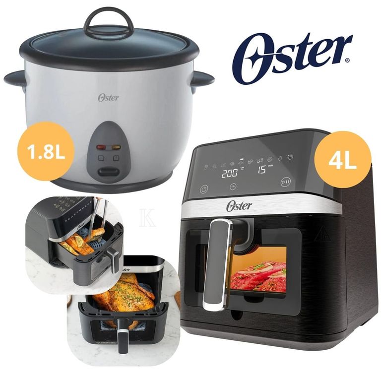 COMBO FREIDORA DE AIRE 4L DIGITAL + OLLA ARROCERA 1.8 Lts