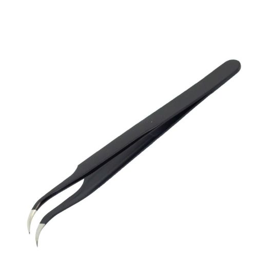 Pinza Antiestática Punta Curva ZD-156F