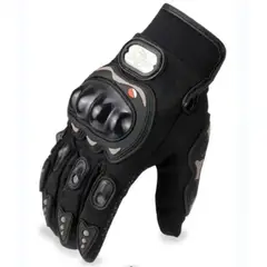 GENERICO - GUANTES MOTO KMAZTER CON PROTECTORES TACTIL NEGRO - TALLA L