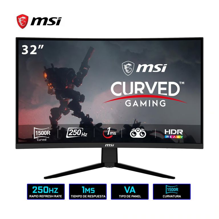 MONITOR CURVO 32 GAMER G32C4X FHD 250HZ 1MS