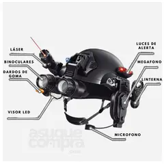 GENERICO - CASCO DE COMBATE MULTIFUNCIÓN COSPLAY JUEGO MILITAR