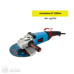 GENERICO - Amoladora angular de 2350W y 9 pulgadas Fixtec