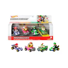 HOT WHEELS - Mario Kart Pack 4 Vehiculos Modelo G