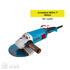 GENERICO - Amoladora angular de 2400W y 7 pulgadas 18mm Fixtec
