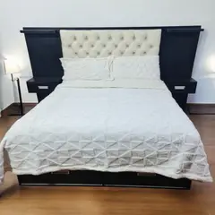 MINGDA - Manta Premiun Flannel con Reverso Sherpa PERLA