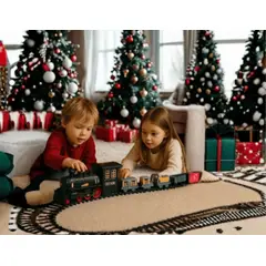 GENERICO - TREN ELECTRICO INFANTIL DE 5 COCHES PREMIUM BOTA HUMO