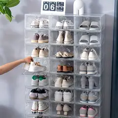 GENERICO - Set x 24 Organizadores de Zapatos De Material Flexible - Transparente