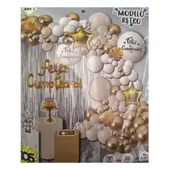 GENERICO - Globos Bouquet Feliz Cumpleaños 105 Piezas