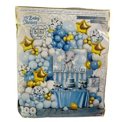 GENERICO - Globos Bouquet Baby Shower Decoración Completo 100 Piezas