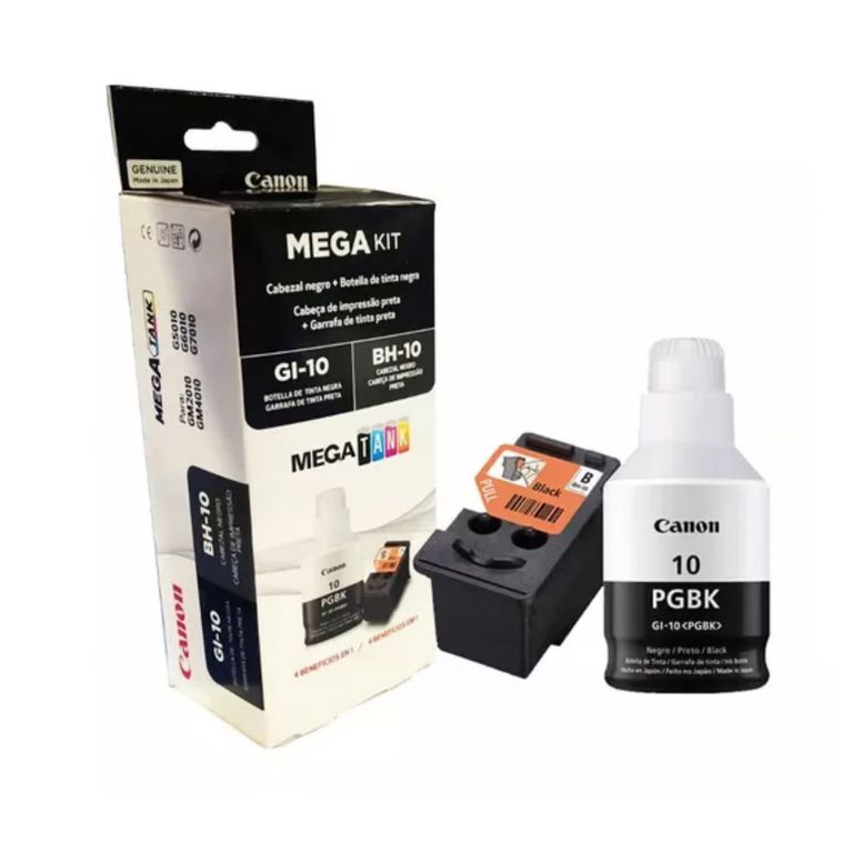 Pack CABEZAL BH-10 NEGRO TINTA GI-10BK Negro