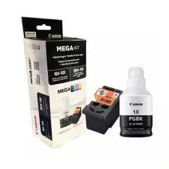CANON - Pack CABEZAL BH-10 NEGRO TINTA GI-10BK Negro