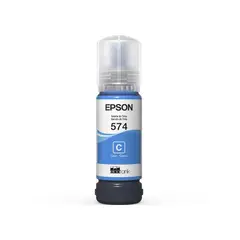 EPSON - Botella Tinta AZUL CIAN 574 T574 Ecotank L8050