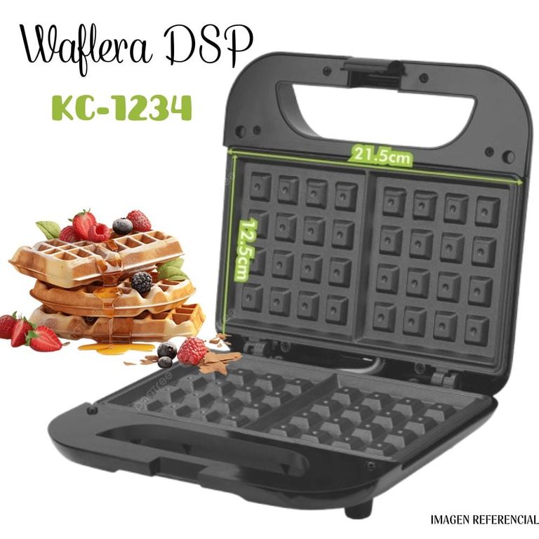 Waflera Cuadrada de 750 watts KC1234
