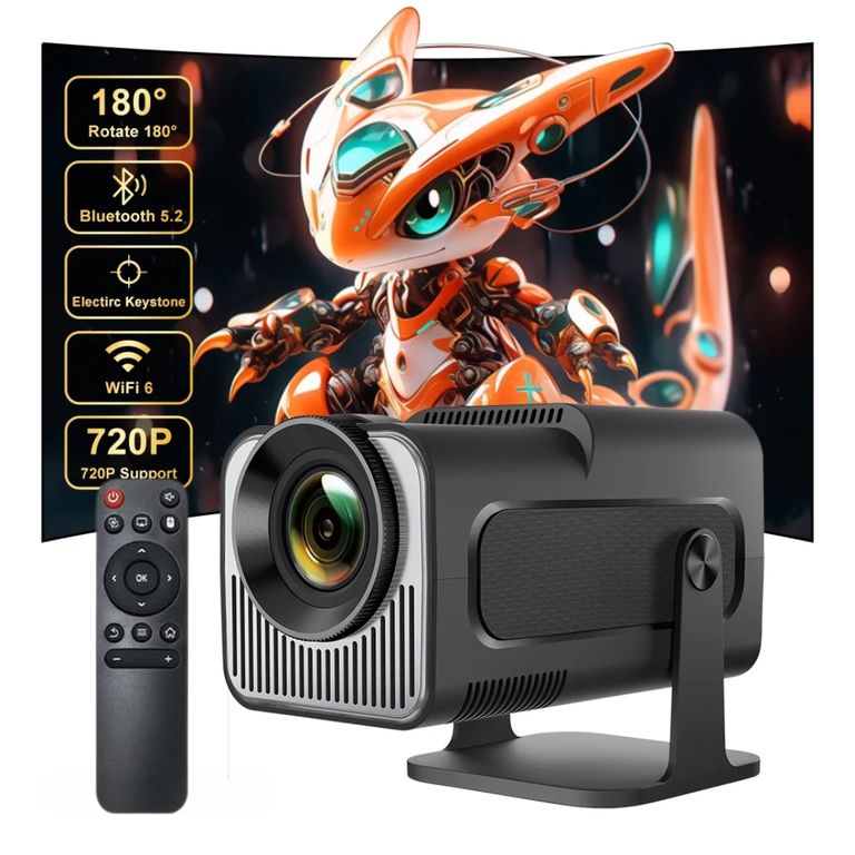 Proyector LED Smart HY320 4K Android 11 Wifi 6 Bluetooth