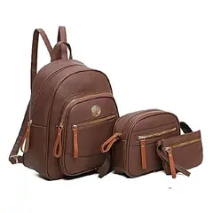 GENERICO - Set Mochila Morral y Billetera Biocuero - V1