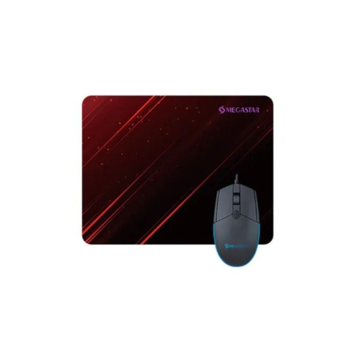 Kit Electronico Mouse Wired + Mouse pad Megastar