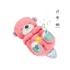 OEM - NUTRIA SENSORIAL MUSICAL CON LUZ QUE RESPIRA ROSADO